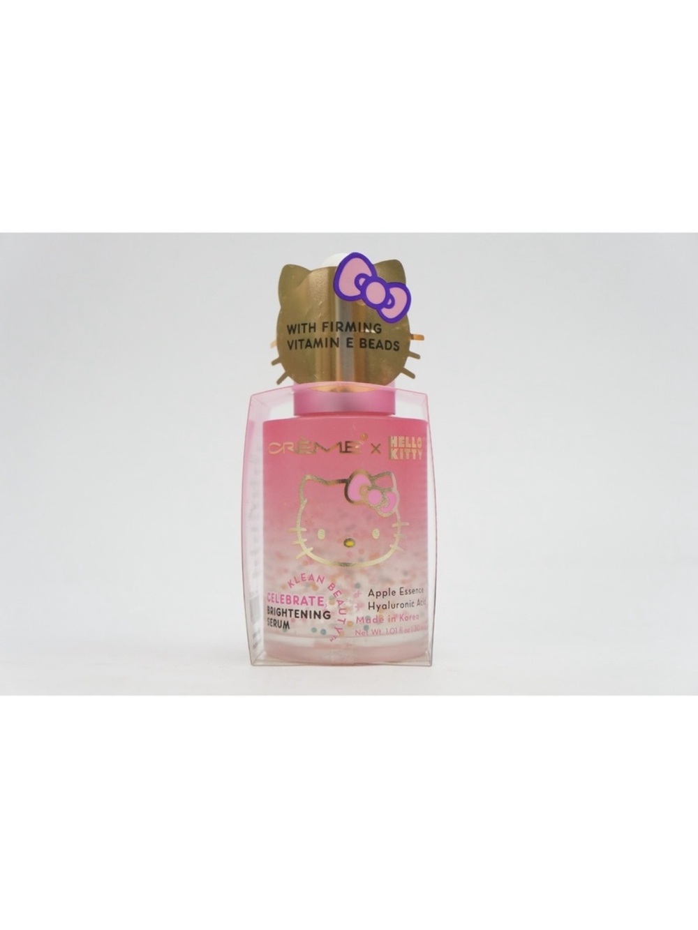 Hello Kitty Pink Brightening Serum with Gold Accents